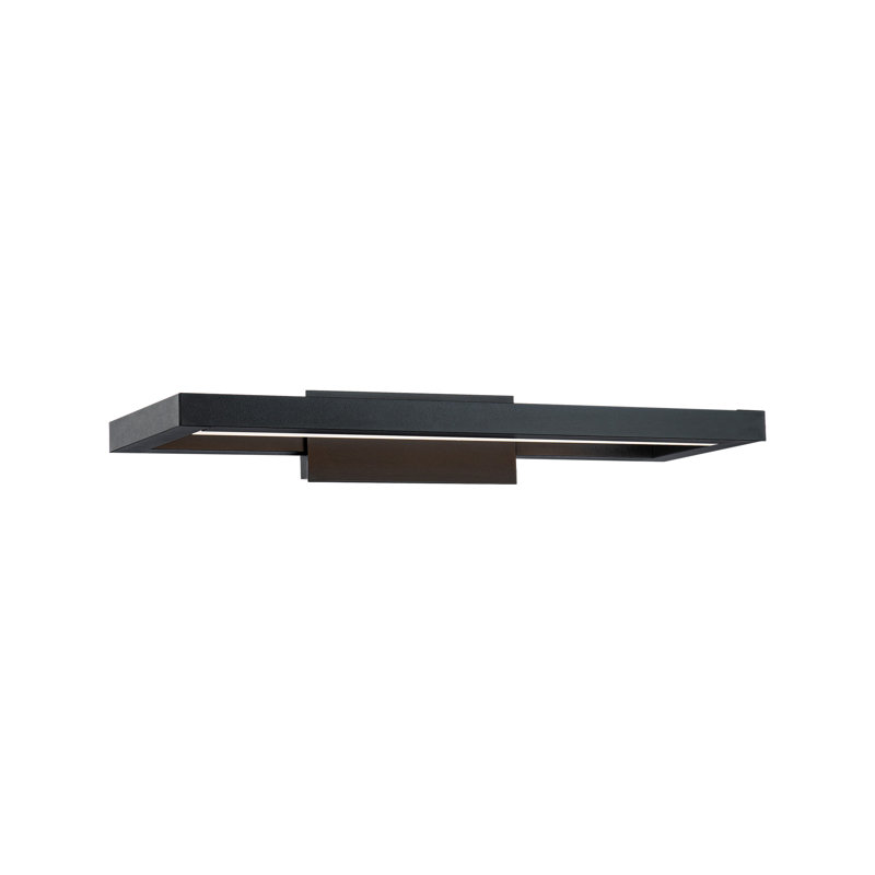1 - Light LED Vanity Light, Black, 3000K