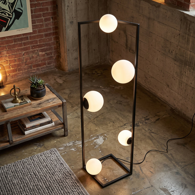 Haven Black Multi-Light Candelabra Floor Lamp