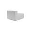 Élégant canapé 1 place, gris clair, 26,0 x 25,6 x 25,9 pouces | Cadre 100% charme et tissu 100% lin | 32 mousses en mousse pour un confort ultime | Pieds en plastique durable | Parfait pour les petits espaces et les décors modernes-381064993