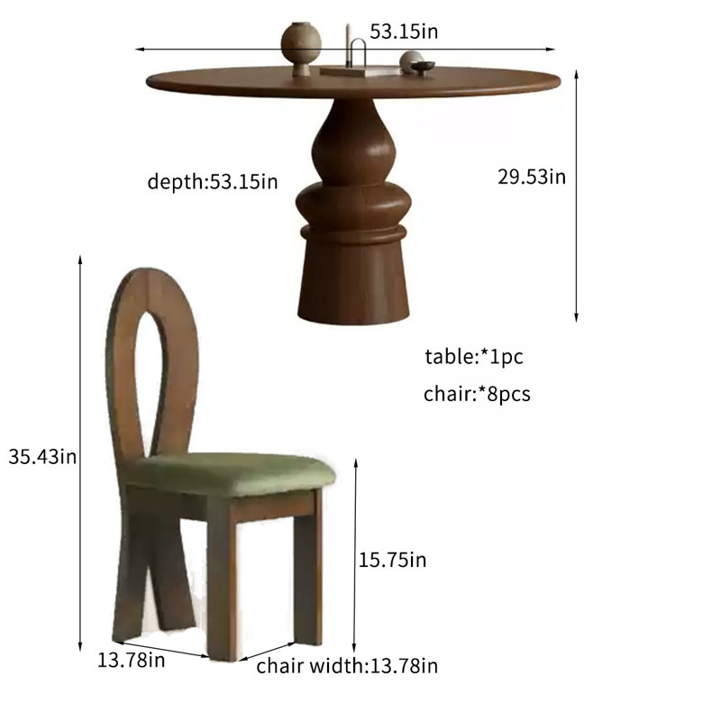 Ensemble de table de salle à manger Vintage