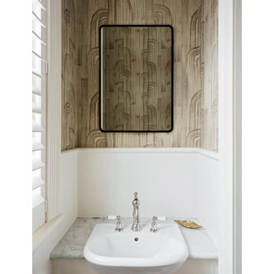 Printes Rectangle Wall Mirror