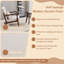 Ensemble de chaise d'appoint et de table basse de style Mid-Century moderne, beige / noyer pour le salon