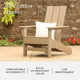 Ratcliff High-Density Polyethylene (HDPE) Outdoor Adirondack Chair Set