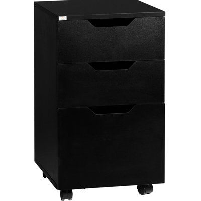 3 Drawer Mobile File Cabinet, Rolling Printer Stand, Vertical Filing Cabinet -  Ebern Designs, FD4BD3793E184389A2FA2135D992EAB3