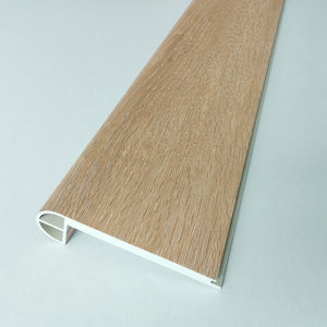 Vinyl 4.3'' W x 48'' L SPC Round Stair Nose 7.5 mm Thick