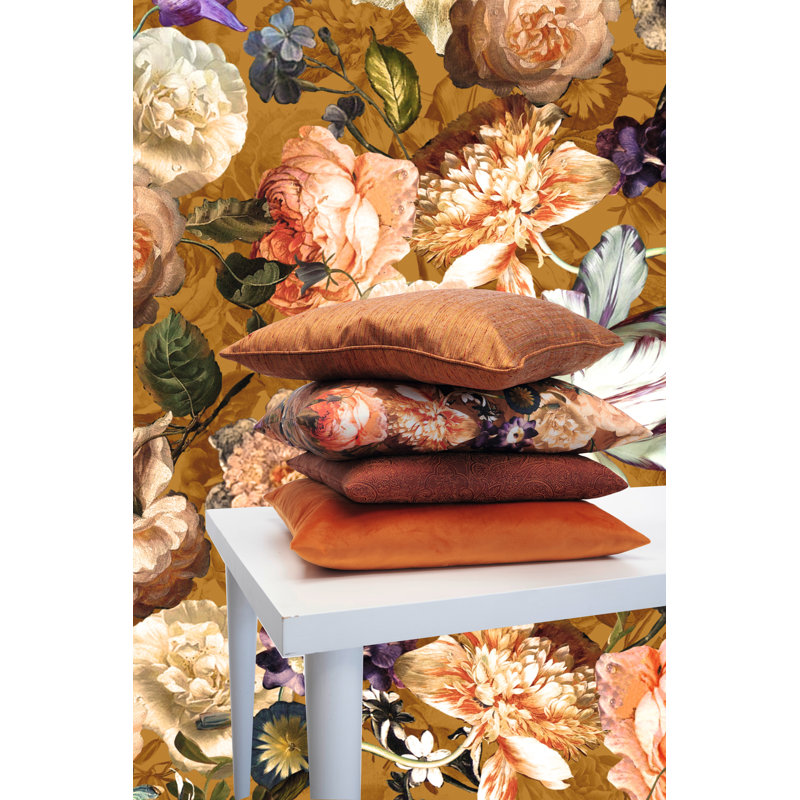 Cushion Cover, Brown, 48cm H x 48cm W x 5cm D