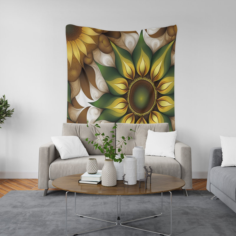 Tapisserie murale, H 60 po x l 51 po x P 0,5 po