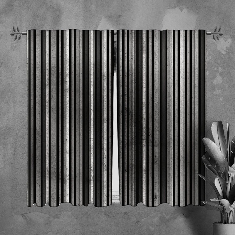Paire de rideaux obscurcissant en polyester Tannisha, L 20 po x L 61 po
