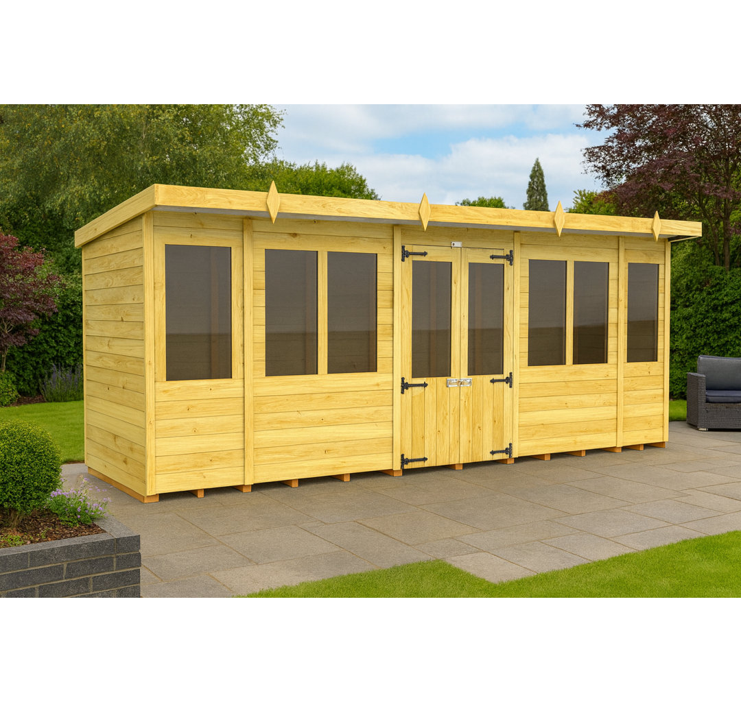 16ft x 4ft Pent Summer House