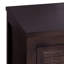 Armoire de rangement moderne Ameer avec 2 portes incrustées en rotin, des tablettes réglables et un cadre en bois massif-118226006