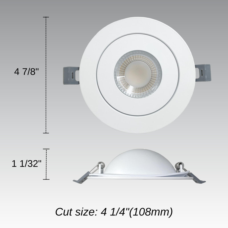 Ensemble d'éclairage encastré 4,75 "Ultra Slim