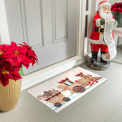 Tapis gaufré Gingerbread Train