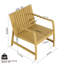 Holiday - Ensemble de meubles d'intérieur / extérieur 2 pièces 1 chaises et 1 table basse Matériau PP imperméable - Ensemble de conversation pour patio facile à assembler-100717591