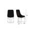 Chaises de salle à manger, tissu en velours, pieds en acier, assise ergonomique en bois moderne et velours noir à pieds, pour un siège relaxant-897038392