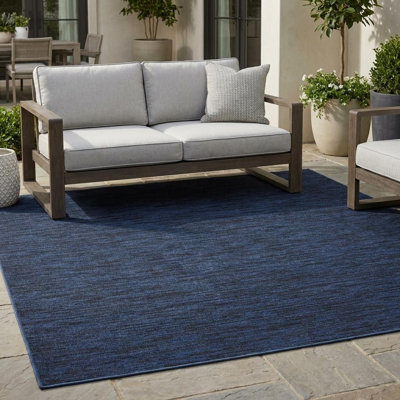 Tapis carré d'intérieur 9 po bleu