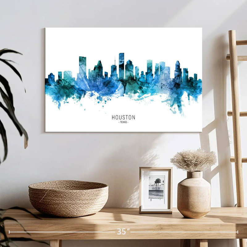 Skyline de Kavia Houston au Texas VII, H 16 po x l 24 po