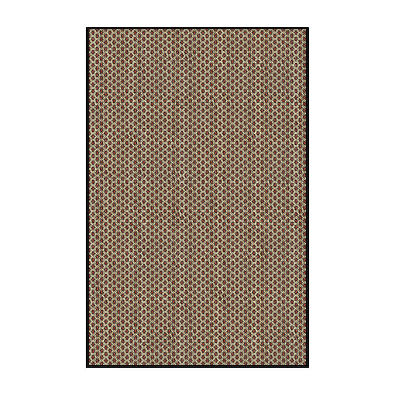 Tapis de zone brun à motif, Rectangle 5 pi x 7 pi