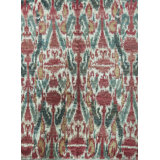 Hand-Knotted High-Quality Red and Green Area Rug