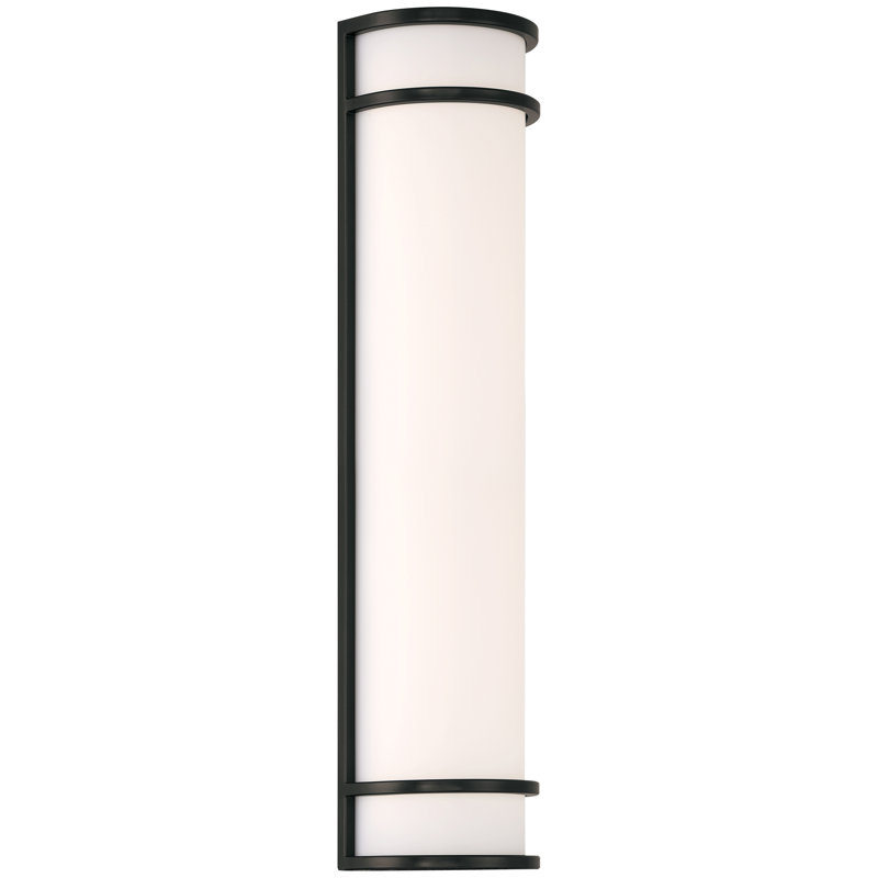 Badina Wall Light, 24" H x 6" W x 4" D, Black