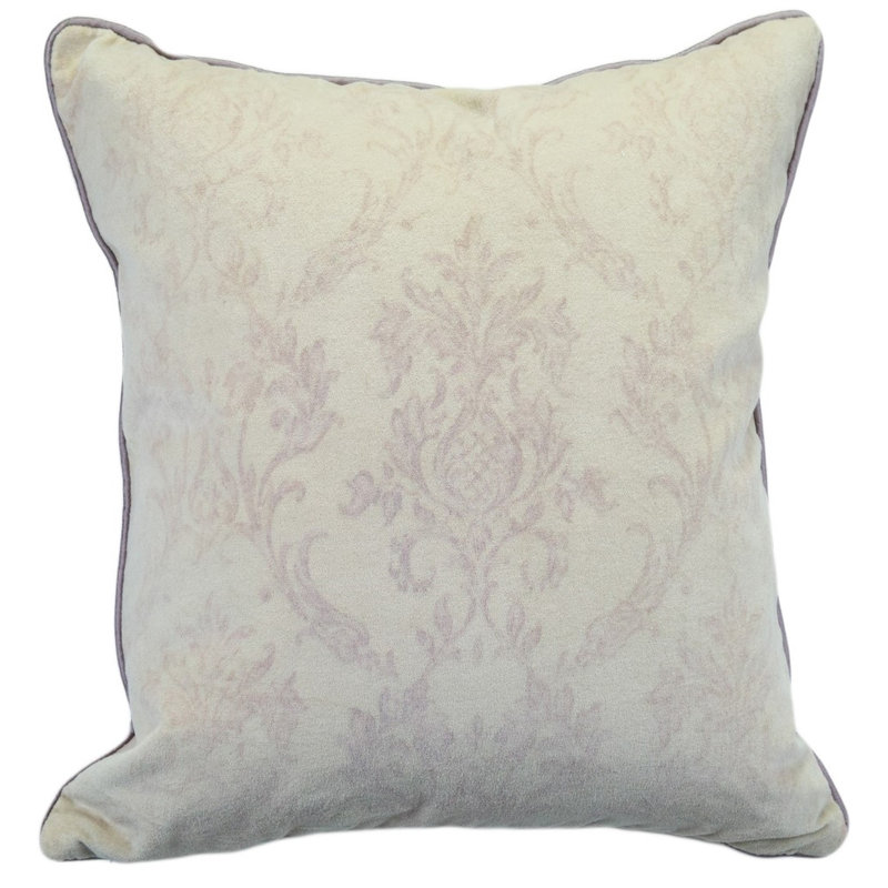 Coussin décoratif en coton imprimé damassé Jayleen
