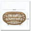 Table basse en faux rotin