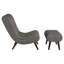 Chaise longue avec repose-pieds Lavli-75120762