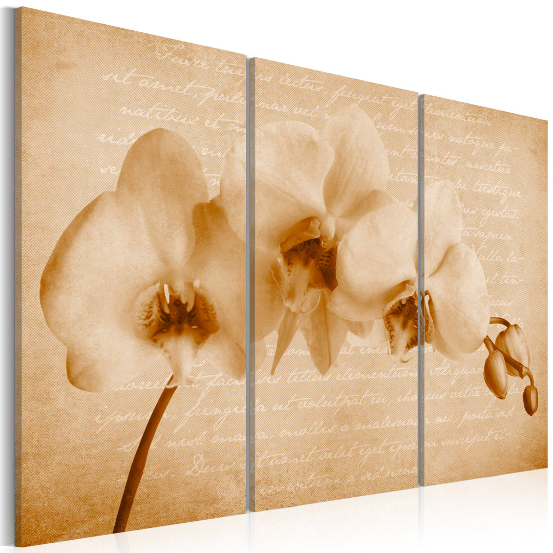 Leinwandbild – Orchidee (Vintage)