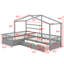 Lit plateforme simple avec trois tiroirs de rangement-633638590