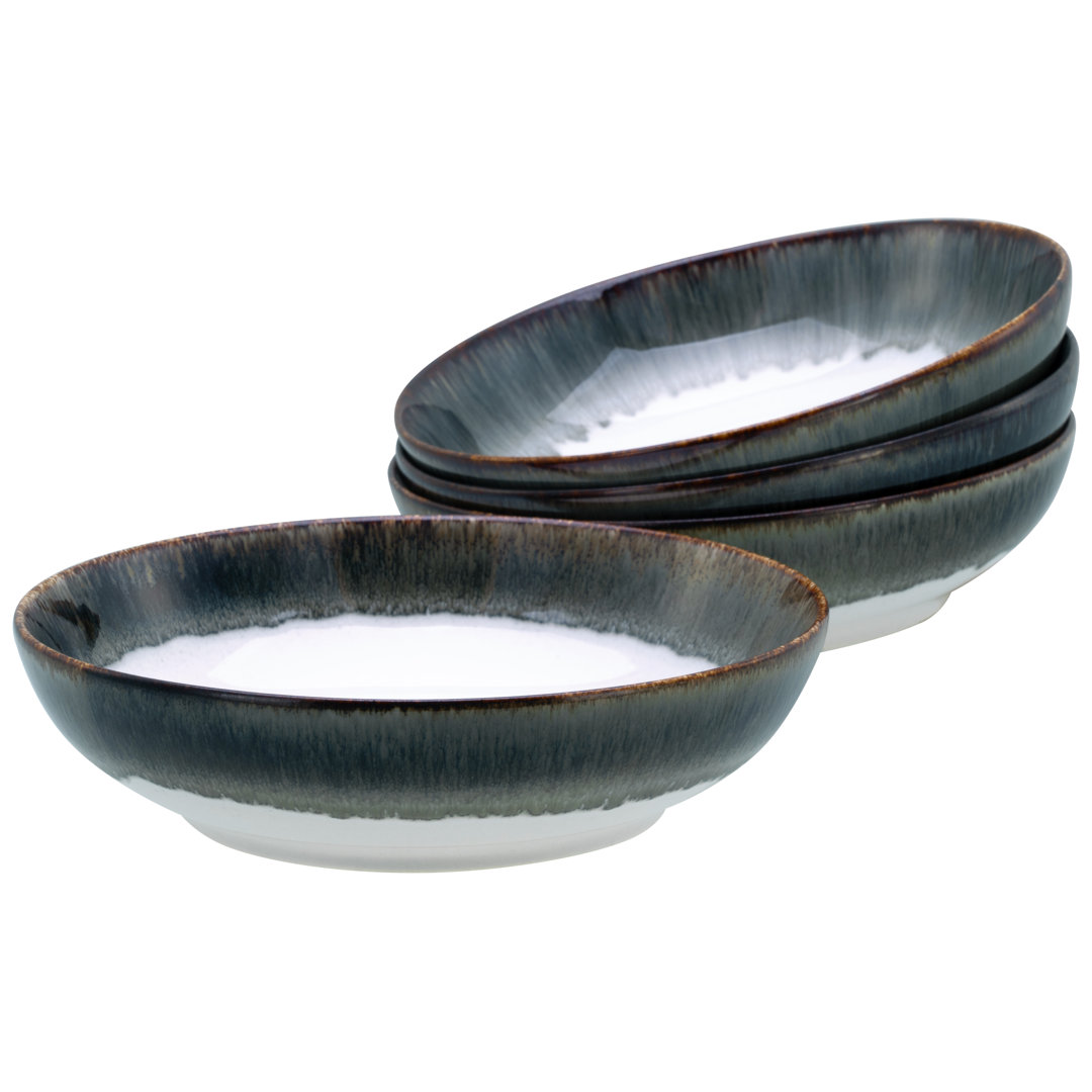 Serie Cascade Bowls, 4-Teiliges Geschirrset, Poke Bowl Set Aus Steinzeug