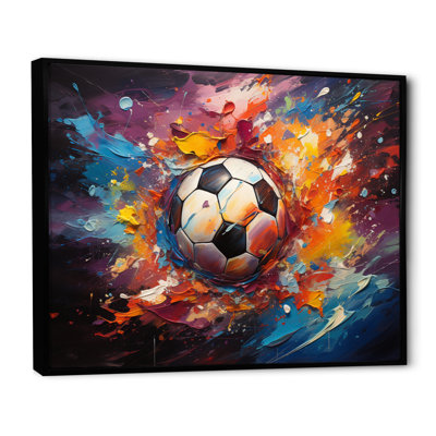 Soccer Ball Kaleidoscope II - Soccer Wall Art