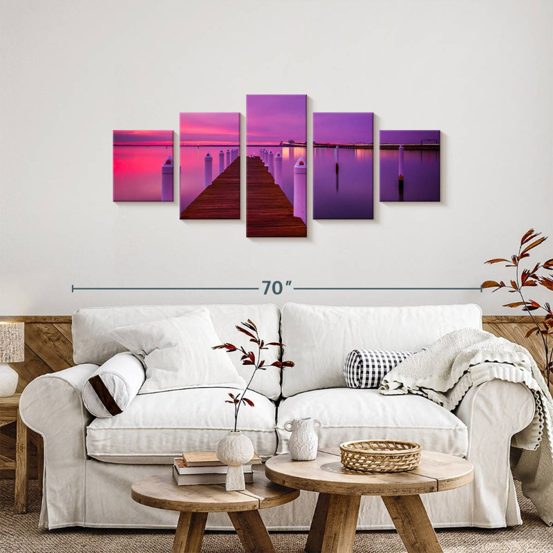 Aletra Chesapeake Bay Dock Sundown, H 24 po x l 55 po