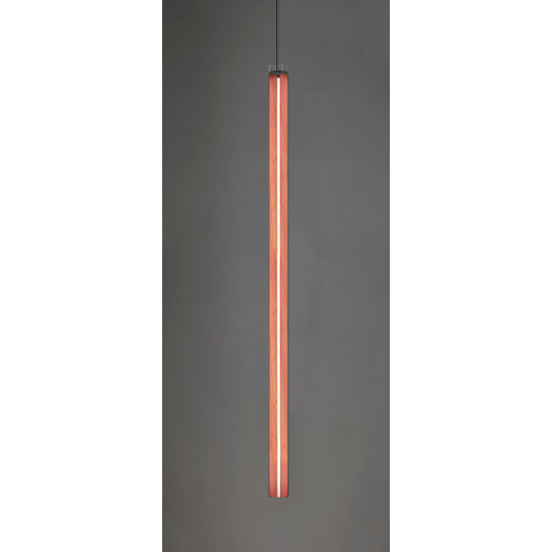 Luminaire suspendu vertical Estela - Dimtriac DEL, Rose pâle