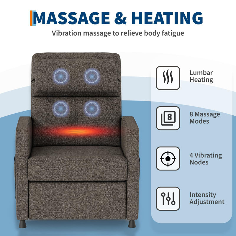 1 Seater Sofa, brown