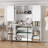 Foldable Crafting Storage Cabinet, Craft Armoire With Fold Out Table, Sewing Machine Table On Wheels, Garage Storage Cabinet With Cutting Table, Storage Shelves For Large Fabric, And Foldable Sewing Desk For Home Or Craft Rooms