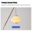 Medieval-style wooden 3D-printed floor lamp with hardware