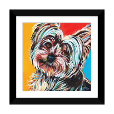 «Sweet Yorkie II», reproduction d'art sur toile tendue