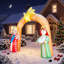 Arche de Noël de 7,6 pi avec lumières DEL