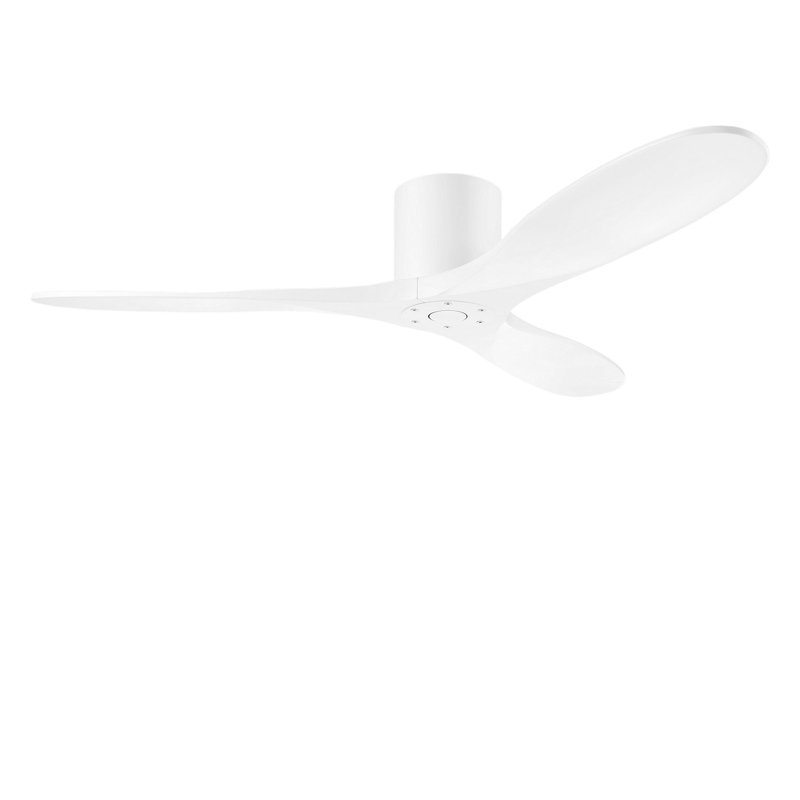 Maverick Smart Hugger Ceiling Fan, 52" Wide, Matte White, Matte White