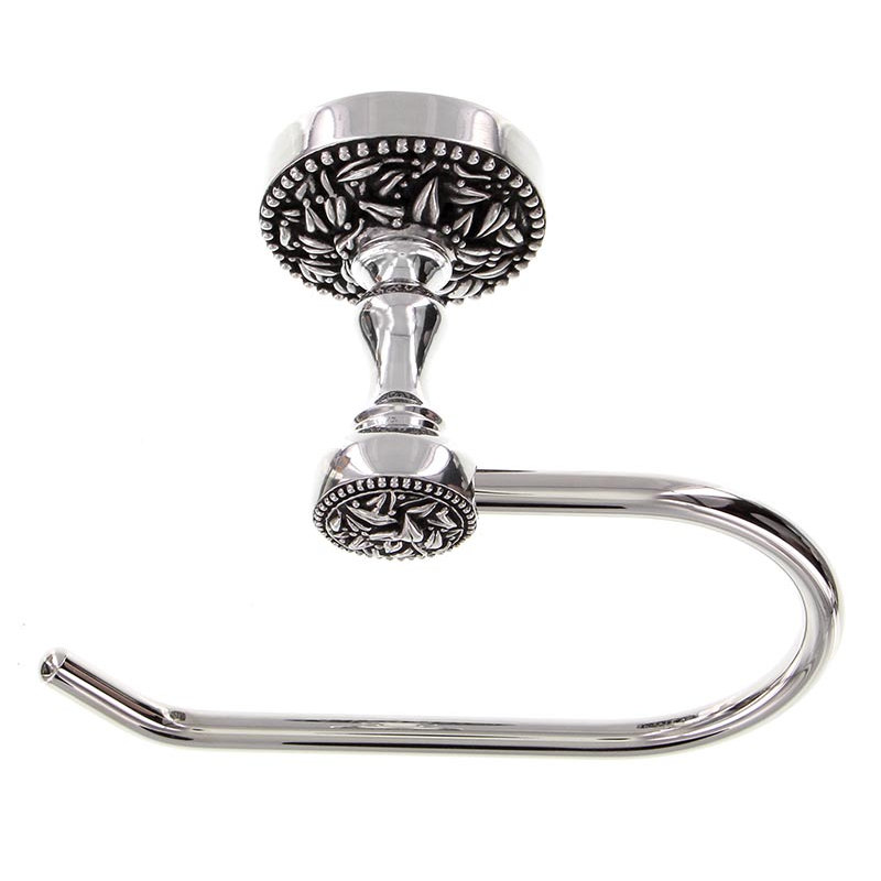 San Michele Wall Mount Toilet Paper Holder, Antique Silver