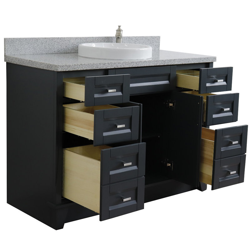 Ensemble de meuble-lavabo simple 49 po Brophy, Gris