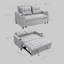 Shuron 2 Seater Sofa Bed