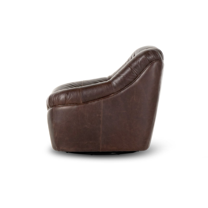 Farley Swivel Tufted Slipper Chair