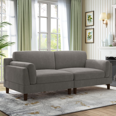 Modern Style 227.9Cm Square Arms Sofa