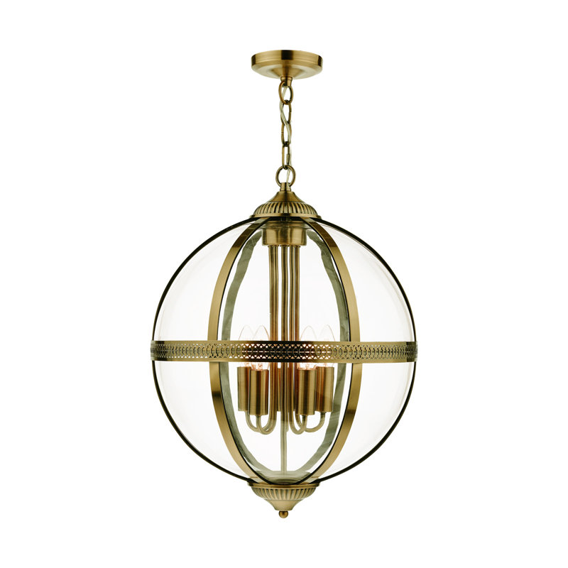 Silber 1 - Light Bulb Pendant, Antique Brass, 5