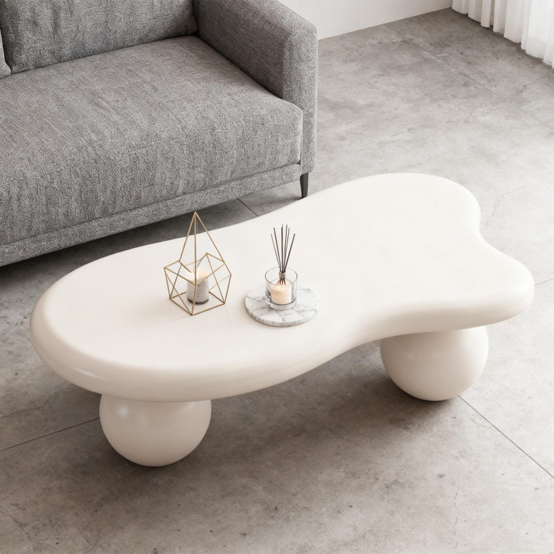 Table basse, Blanc, crème, Blanc, crème