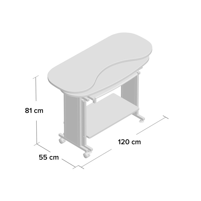 Willbridge L-Shaped Metal Base Computer Desk