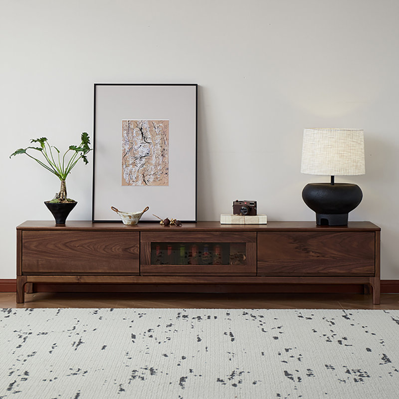 Armoire de plancher en noyer noir, 78.7"