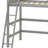 Wood Loft Bed With Ladder-533479508
