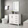 Grazio 36" Modern Single Bathroom Vanity with Ceramic Sink Top, Faucet, Eco-friendly Hand Paint, Assembly Required