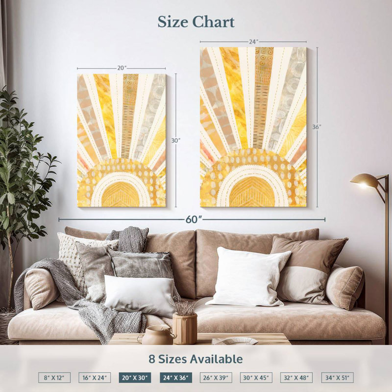Oberle Boho Sunshine I, 36" H x 24" W